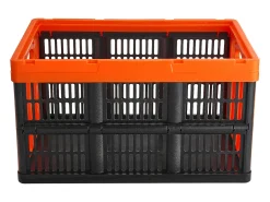 Cestas de Almacenamiento SucceBuy Plegables, 45 L, Plástico Plegable, Lote de 3, Apilables - Solución Práctica para Clasificar y Guardar Efectos