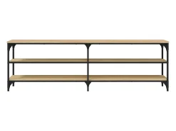 Chiloquin Mueble de TV madera contrachapada roble Sonoma 160x30x50 cm