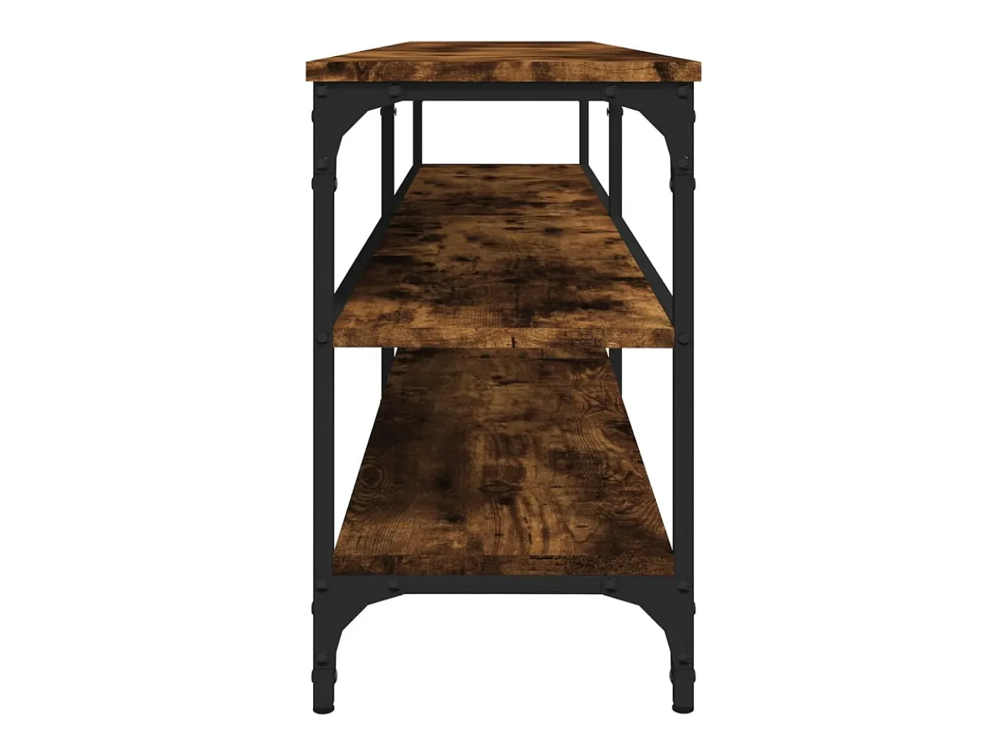 Chiloquin Mueble de TV madera contrachapada roble ahumado 160x30x50 cm