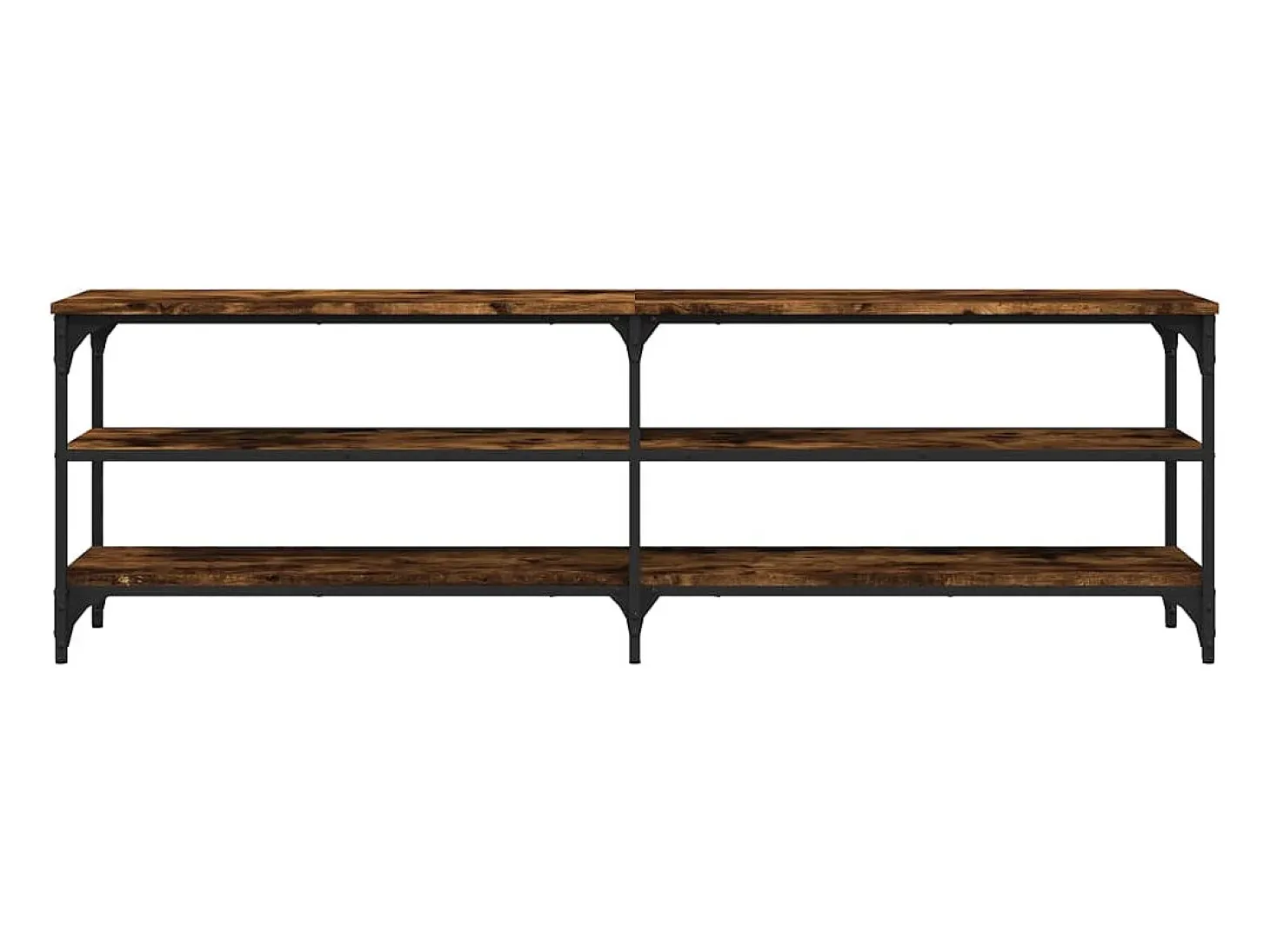 Chiloquin Mueble de TV madera contrachapada roble ahumado 160x30x50 cm