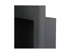 Chimenea de bioetanol de pared o empotrada Pisa Black L 65 x P 12 x H 40
