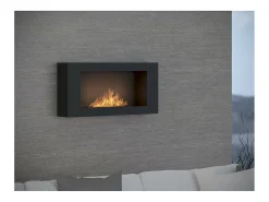 Chimenea de bioetanol de pared BlackBox 910 SimpleFire con cristal