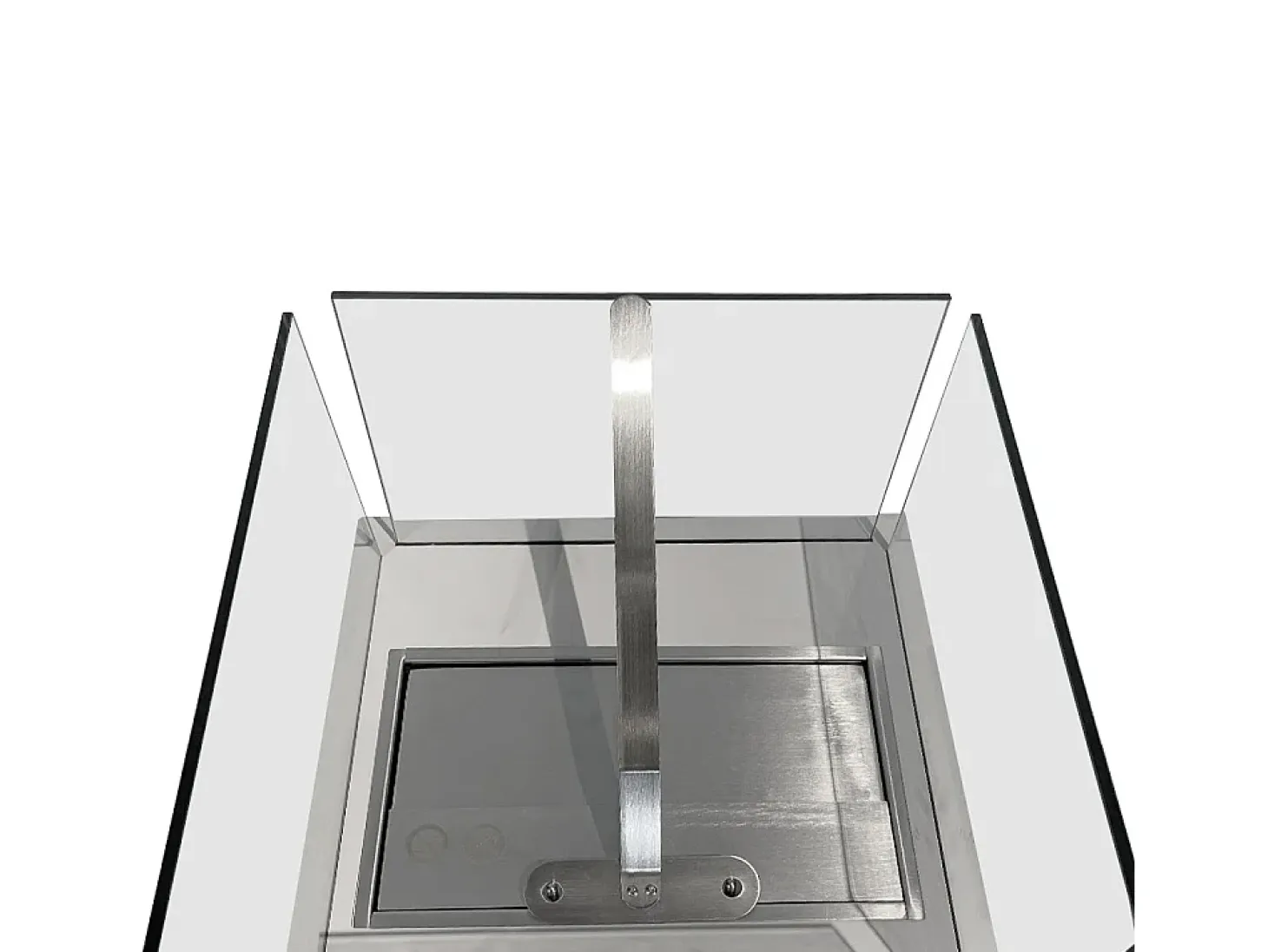 Chimenea de bioetanol de suelo para interior y exterior Ischia White 40x40x115