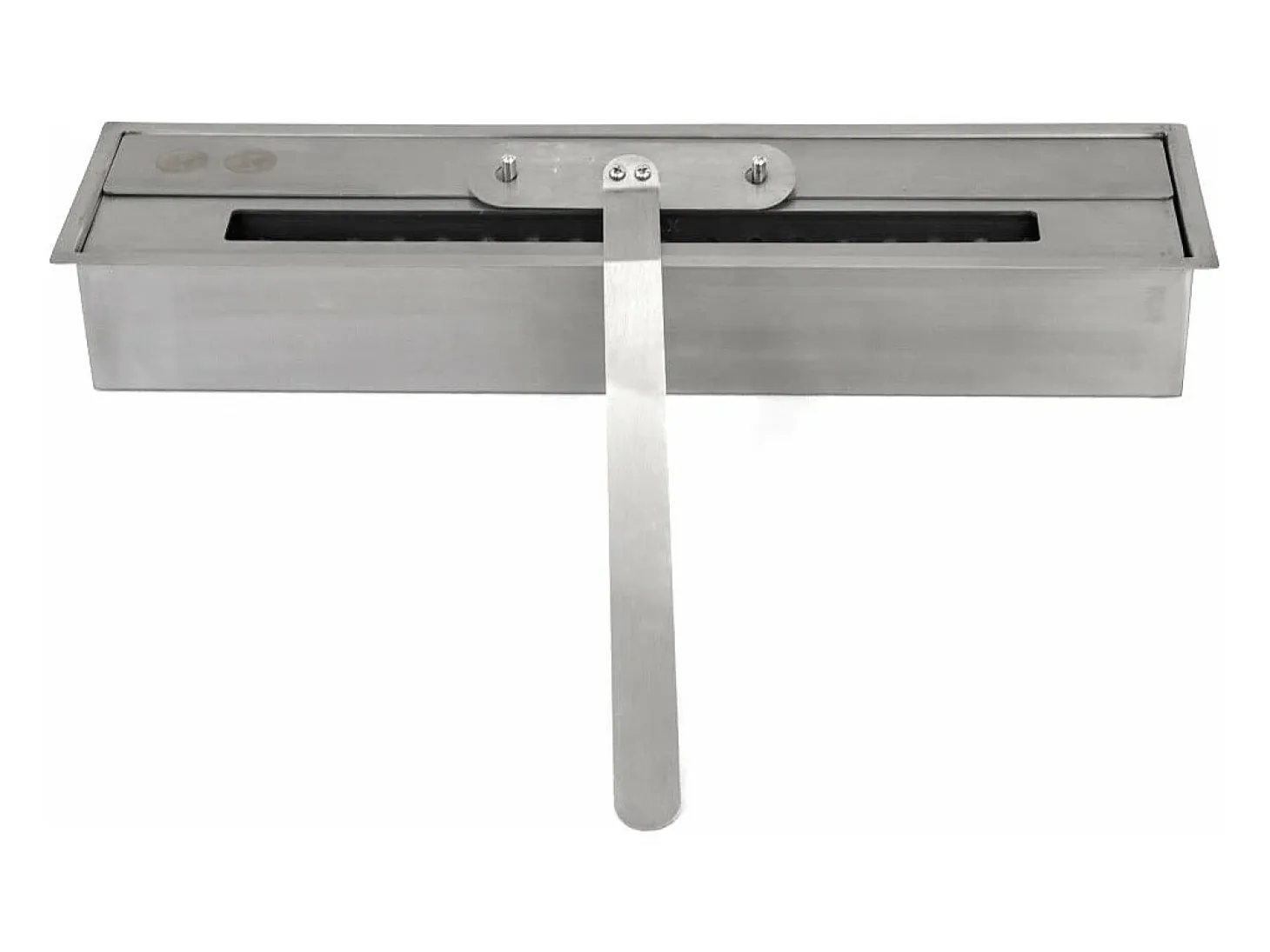 Chimenea de bioetanol de suelo BELLINI de madera con efecto cemento. Fabricada en Italia. L96 x P35 x H96.