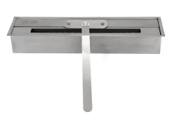 Chimenea de bioetanol de suelo de madera blanca Fabricada en Italia Michelangelo 96x36x90h