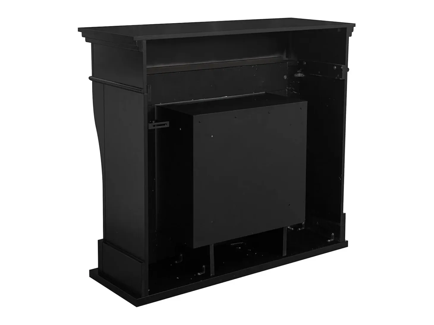 Chimenea de bioetanol de pie WASHINGTON Negro L111 x P43 x H99