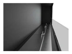 Chimenea de bioetanol empotrada Frame 1800 SimpleFire con cristal negro
