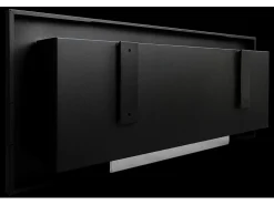 Chimenea de bioetanol Livorno negra de pared o empotrada L 90 x P 12 x H 40 con cristal