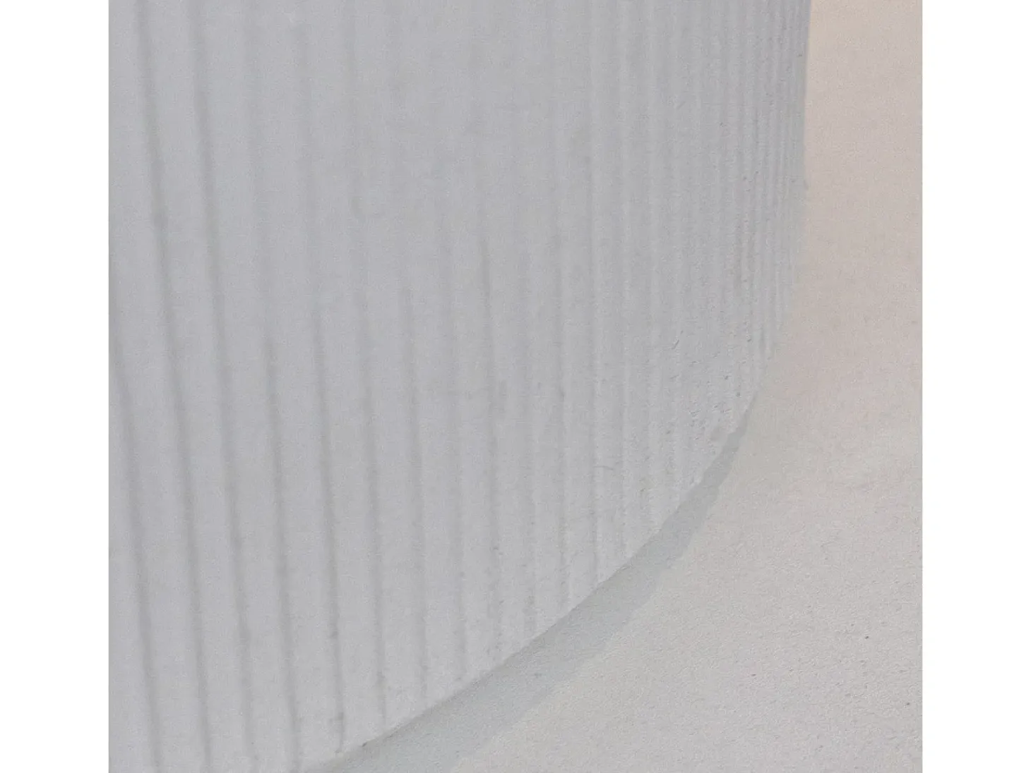 Chimenea de bioetanol MODIGLIANI Blanco Perla, brasero de suelo para interior y exterior, d.36 x h.56