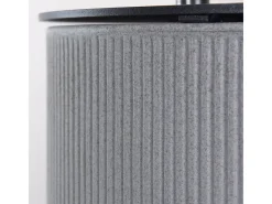 Chimenea de bioetanol MODIGLIANI Corda Beige, brasero de suelo para uso interior y exterior, d.36 x h.56