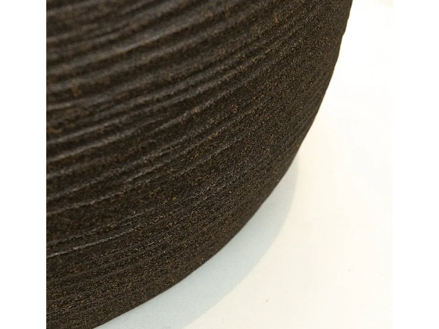 Chimenea de bioetanol RAFFAELLO Terra Marrone, brasero de suelo para interior y exterior, d.35 x h.55