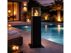 Chimenea de jardín de bioetanol para exterior Capri 70 Black