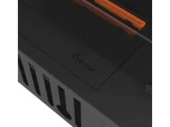 Chimenea de vapor de agua empotrada Corner R800 con llama multicolor, efecto 3D y control mediante app, depósito de 1,2 l - 80 cm