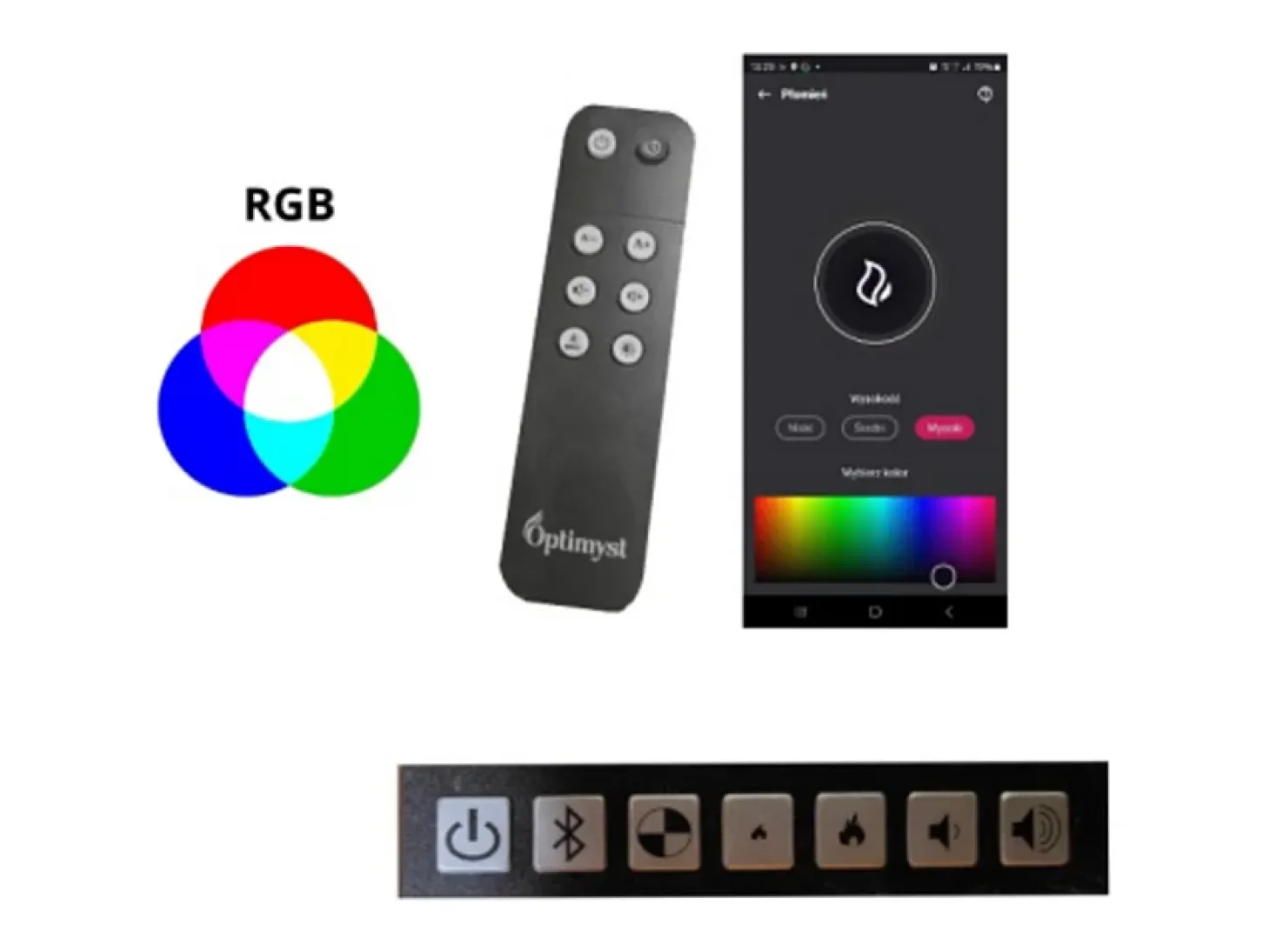 Chimenea de vapor de agua empotrada Corner R1200 con llama multicolor, efecto 3D y control mediante app, depósito de 2,4 l - 120 cm