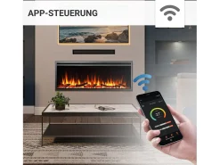 Chimenea eléctrica BALDERIA Atalanta 50 - Chimenea empotrable - Negro