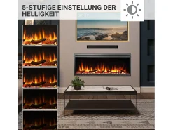 Chimenea eléctrica BALDERIA Atalanta 50 - Chimenea empotrable - Negro