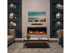 Chimenea eléctrica BALDERIA Atalanta 50 - Chimenea empotrable - Negro