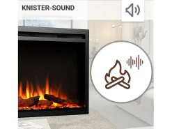 Chimenea eléctrica BALDERIA Atalanta 50 - Chimenea empotrable - Negro