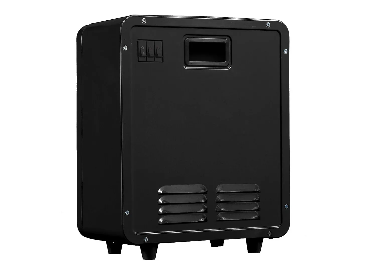 Chimenea eléctrica BALDERIA George - Estufa eléctrica, 2000 W - Negro