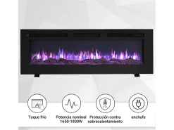 Chimenea eléctrica BALDERIA Leif 50 - 3 en 1 - negro