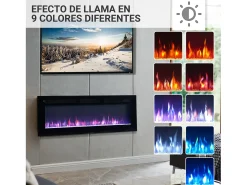 Chimenea eléctrica BALDERIA Leif 50 - 3 en 1 - negro