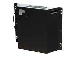 Chimenea eléctrica BELLINI efecto hormigón, fabricada en Italia, L96 x P35 x H96 cm.