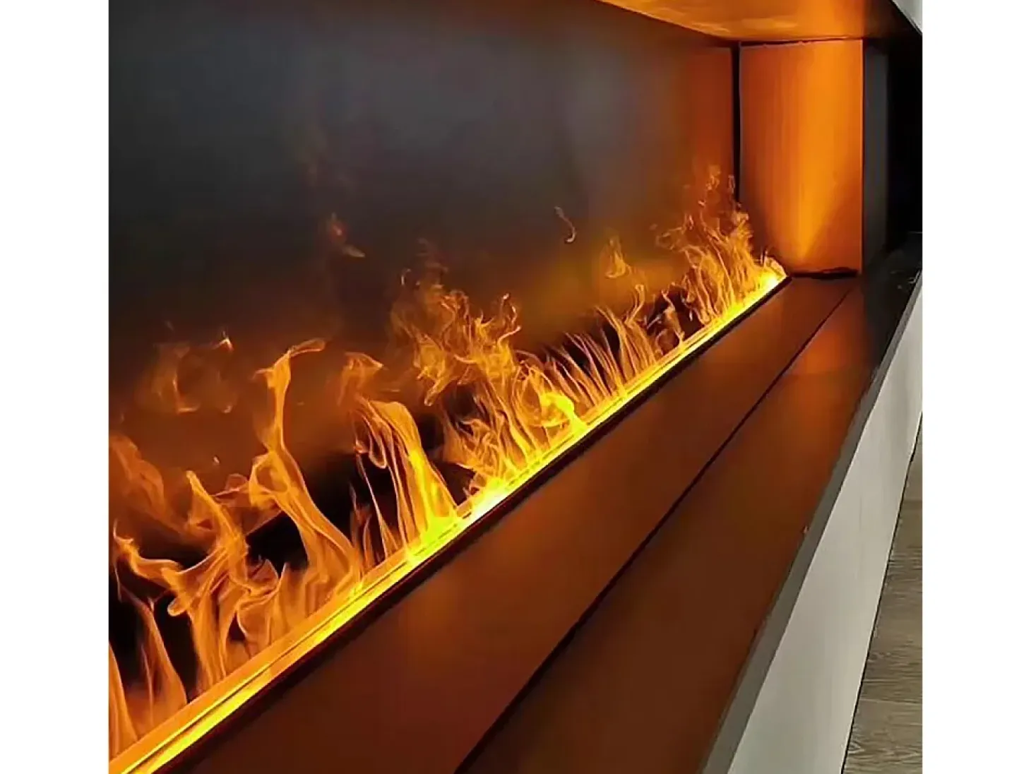 Chimenea eléctrica con quemador de vapor de agua 3D APP Inserto incorporado 75 PRO-LINE
