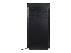 Chimenea eléctrica curva VULCANO L.41xAn.13xAlt.81cm Negra