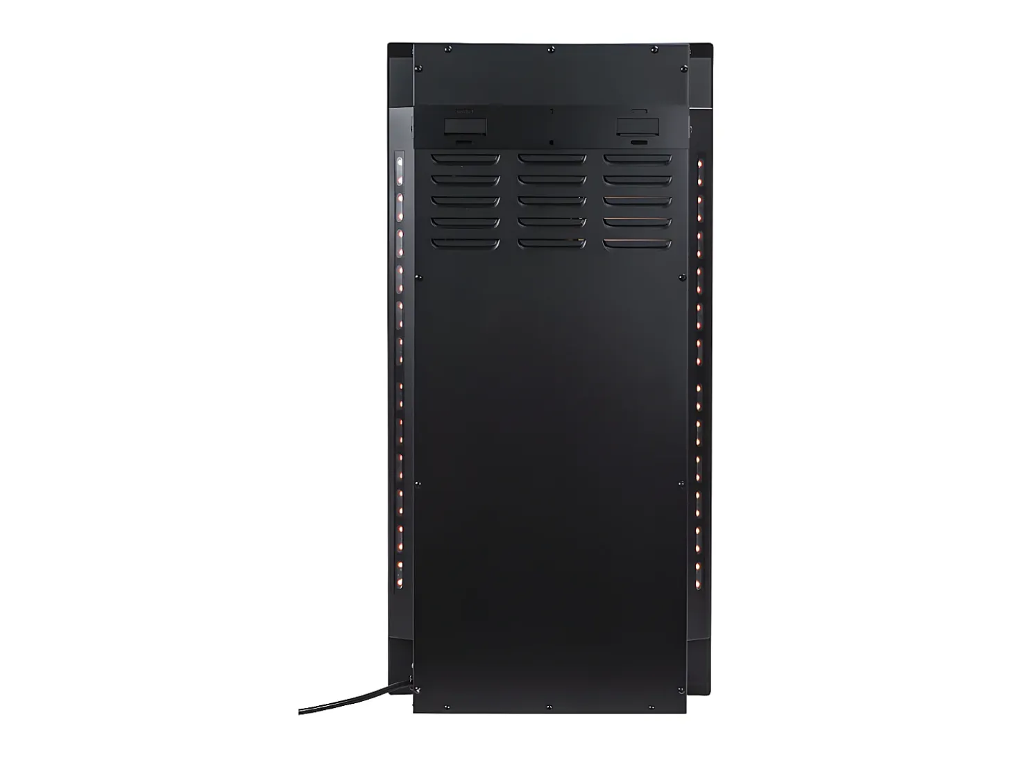 Chimenea eléctrica curva VULCANO L.41xAn.13xAlt.81cm Negra
