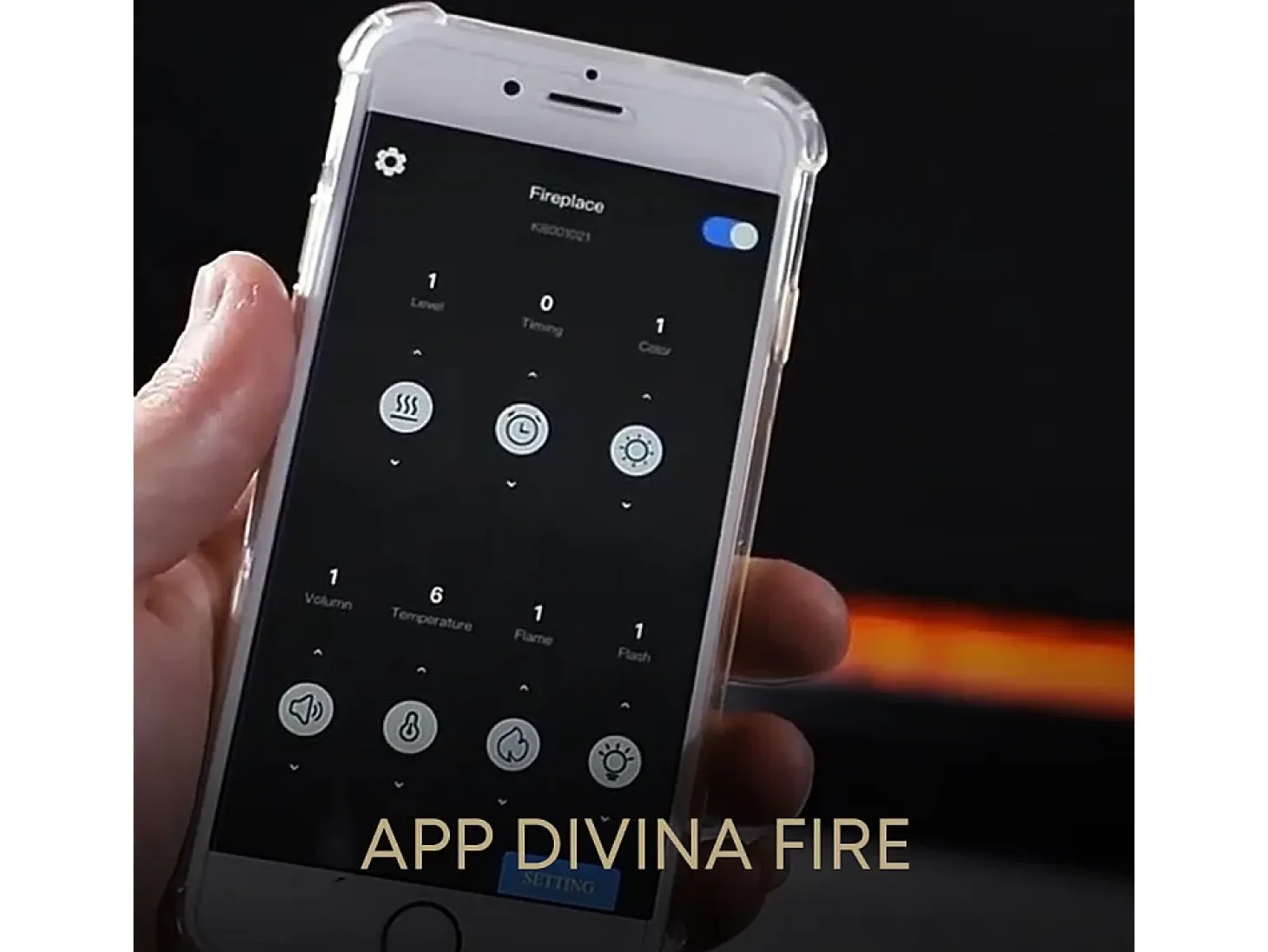 Chimenea eléctrica de vapor de agua con quemador integrado 3D APP 75 PRO-LINE