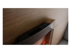 Chimenea eléctrica decorativa de pared Ready Warm 2600 Curved Flames