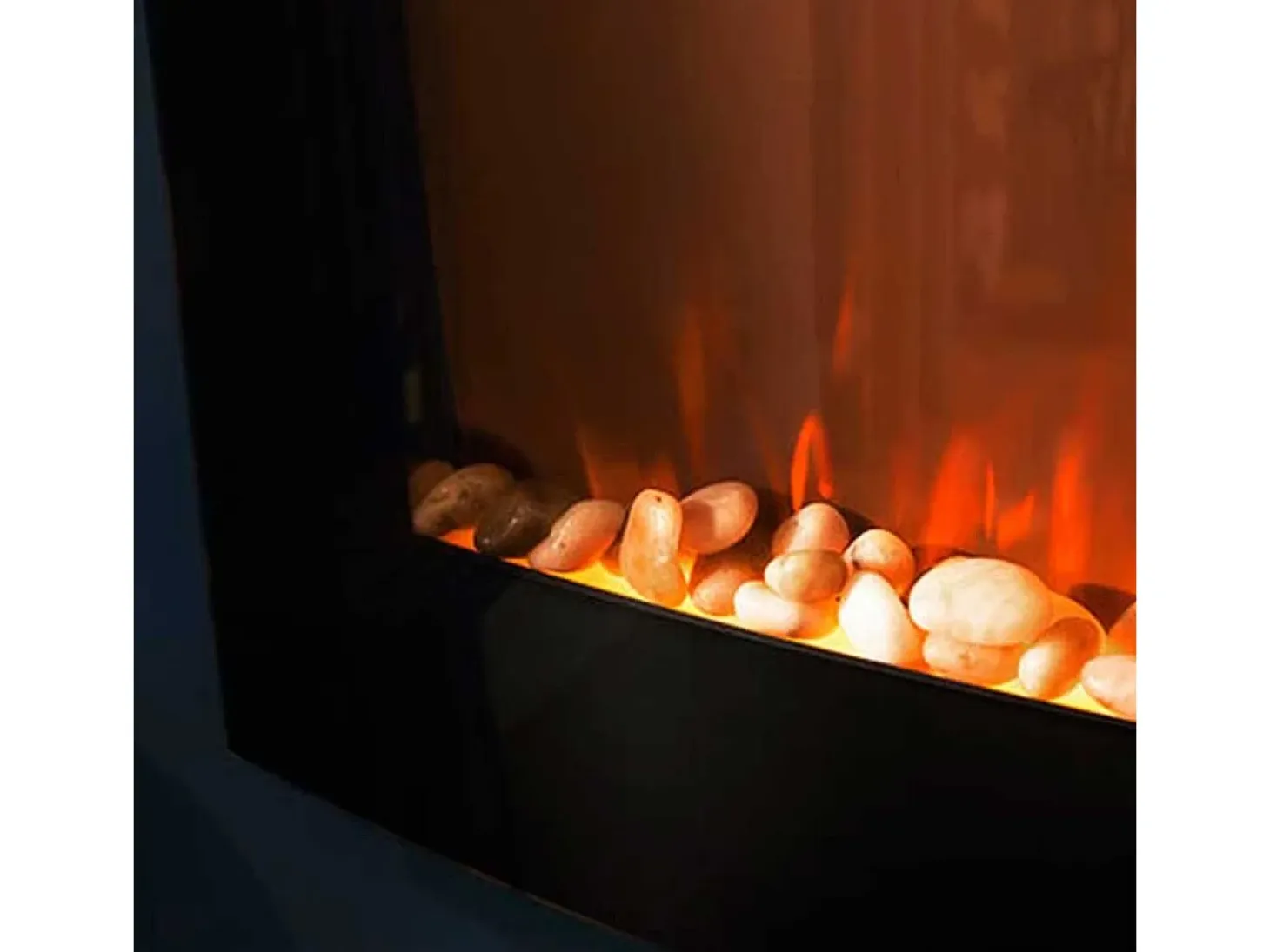 Chimenea eléctrica decorativa Ready Warm 2650 Curved Flames Connected Cecotec 2000W control vía App