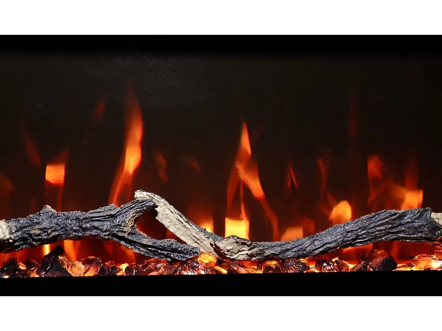 Chimenea eléctrica MONARCH 183 - fuego premium - de pared y empotrados - 183x13x35 cm - chimenea LED con calefacción 900/1800 W