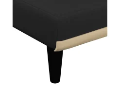 Città della Pieve Sofá diván de tela negro