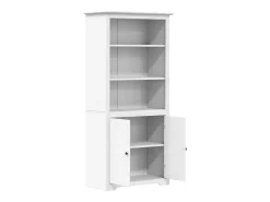 Claddaghduff Librería BODO madera maciza de pino blanco 82x40x173 cm