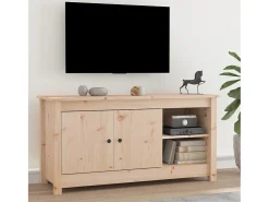 Clinton Corners Mueble de TV de madera maciza de pino 103x36,5x52 cm
