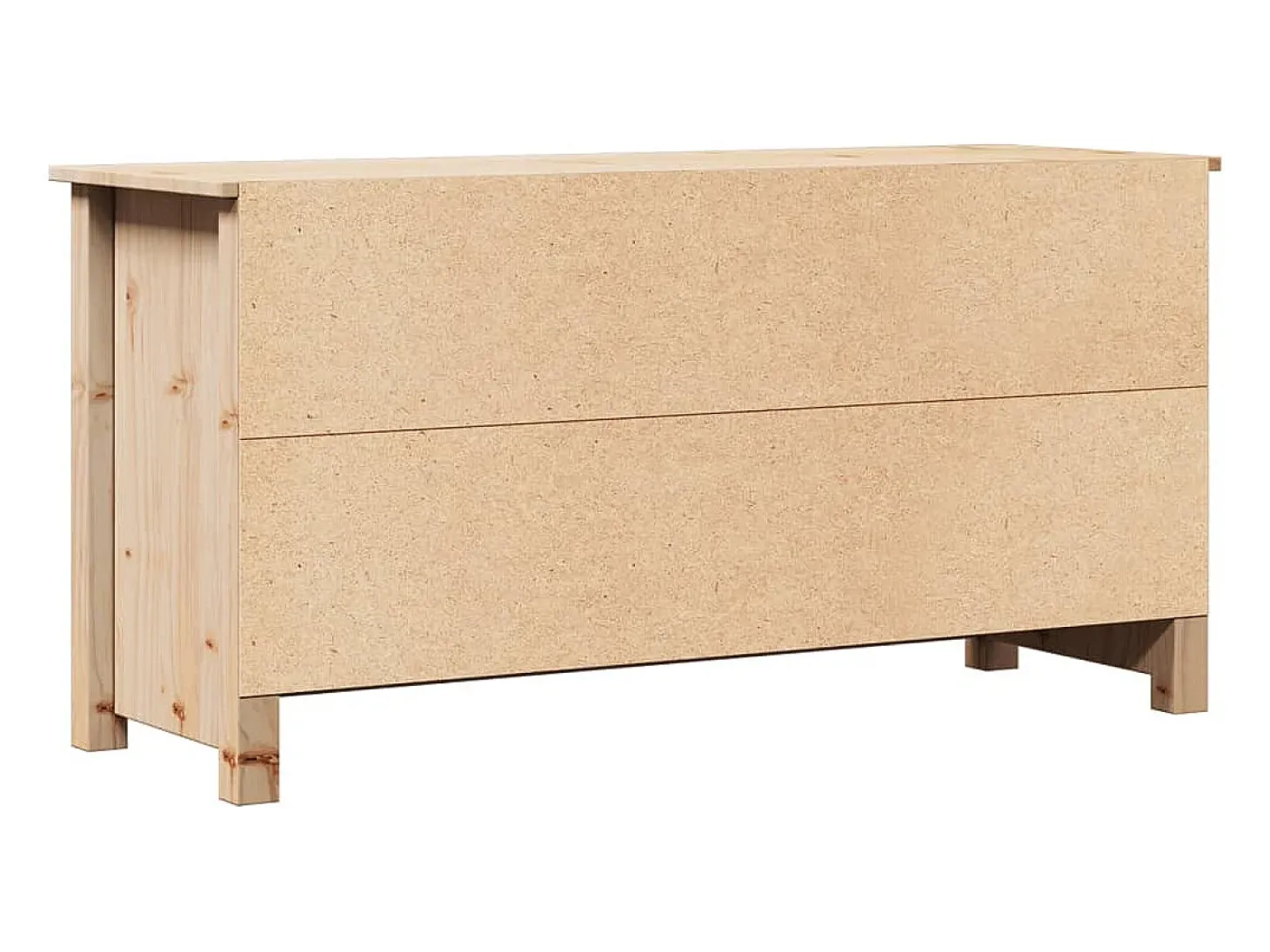 Clinton Corners Mueble de TV de madera maciza de pino 103x36,5x52 cm