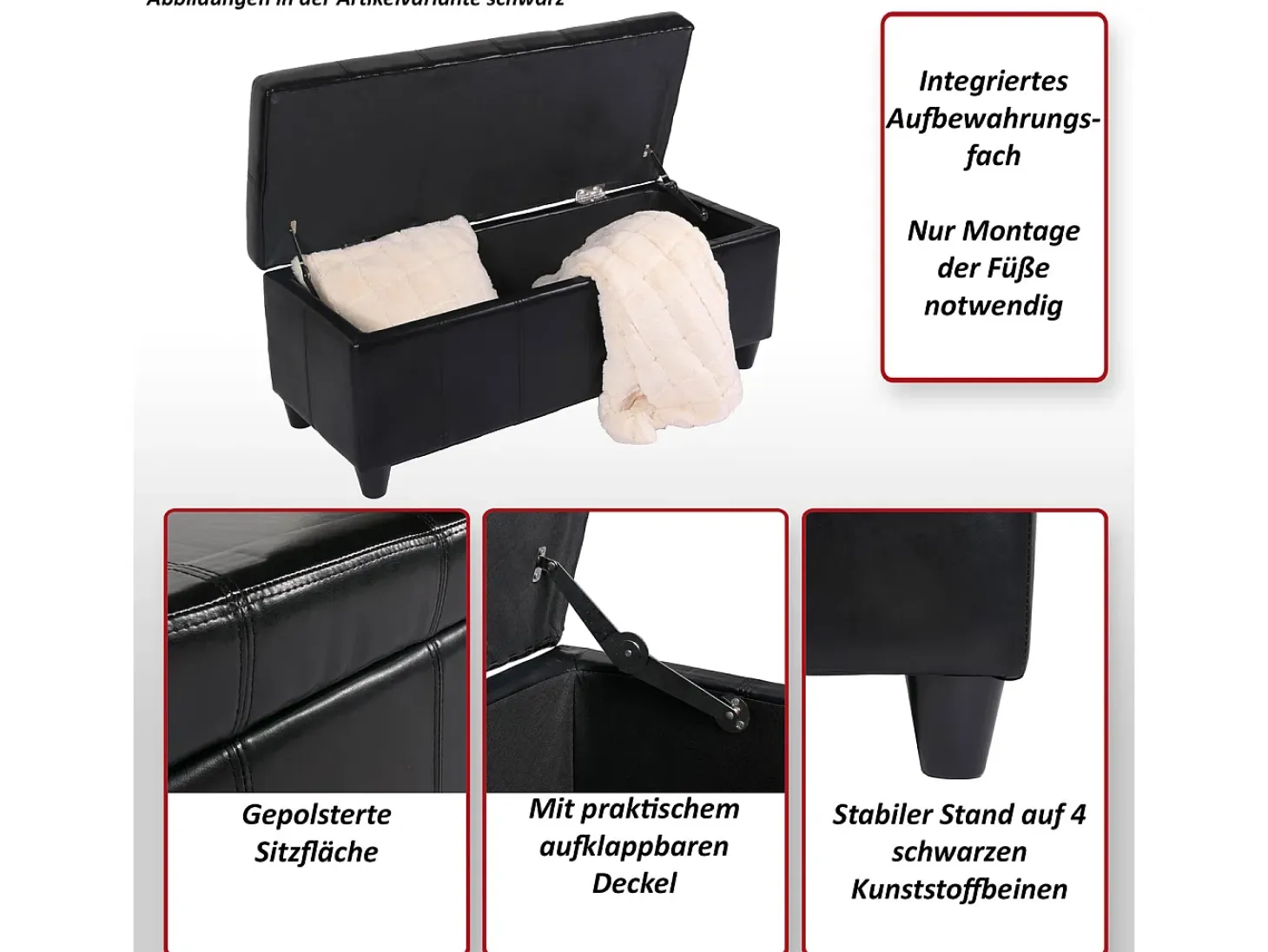 Cofre de almacenamiento Kriens, gris