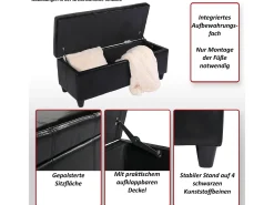 Cofre de almacenamiento Kriens, blanco