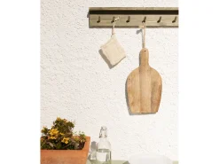 Colgador de pared de madera maciza en tono verde de 61x9,5cm - KATE - DECOWOOD