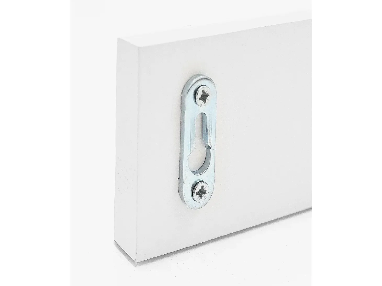 Colgador de pared de madera maciza en tono blanco de 26x5cm - KATE - DECOWOOD