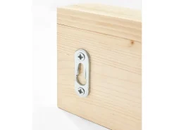 Colgador de pared de madera maciza en tono natural de 61x9,5cm - KATE - DECOWOOD
