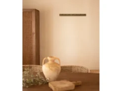 Colgador de pared de madera maciza en tono verde de 61x5cm - KATE - DECOWOOD