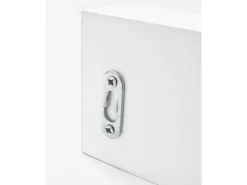 Colgador de pared de madera maciza en tono blanco de 61x9,5cm - KATE - DECOWOOD