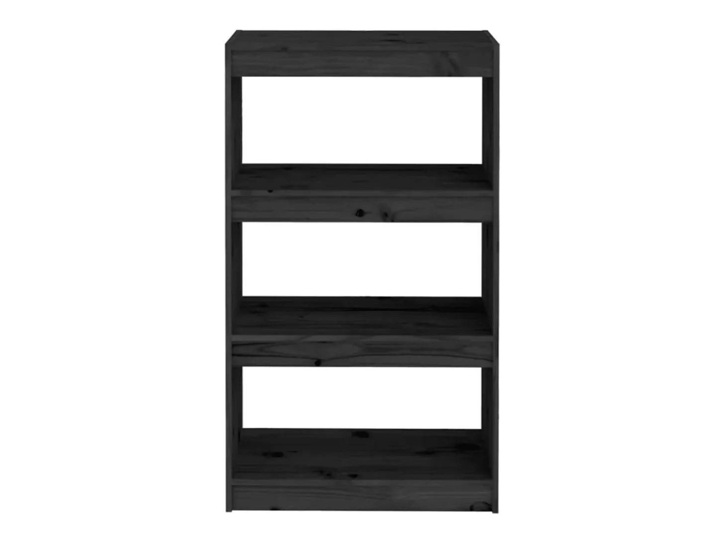 Colgate Estantería/divisor de espacios madera pino negro 60x30x103,5 cm