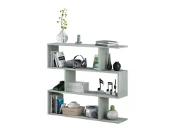 Conjunto 2 Estanterías Salón Gris Cemento (baja y alta)