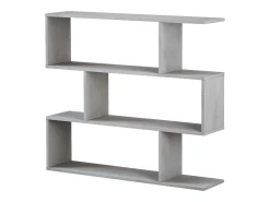 Conjunto 2 Estanterías Salón Gris Cemento (baja y alta)