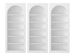 Conjunto de 3 estanterías con 6 estantes - Blanco - CYMORA