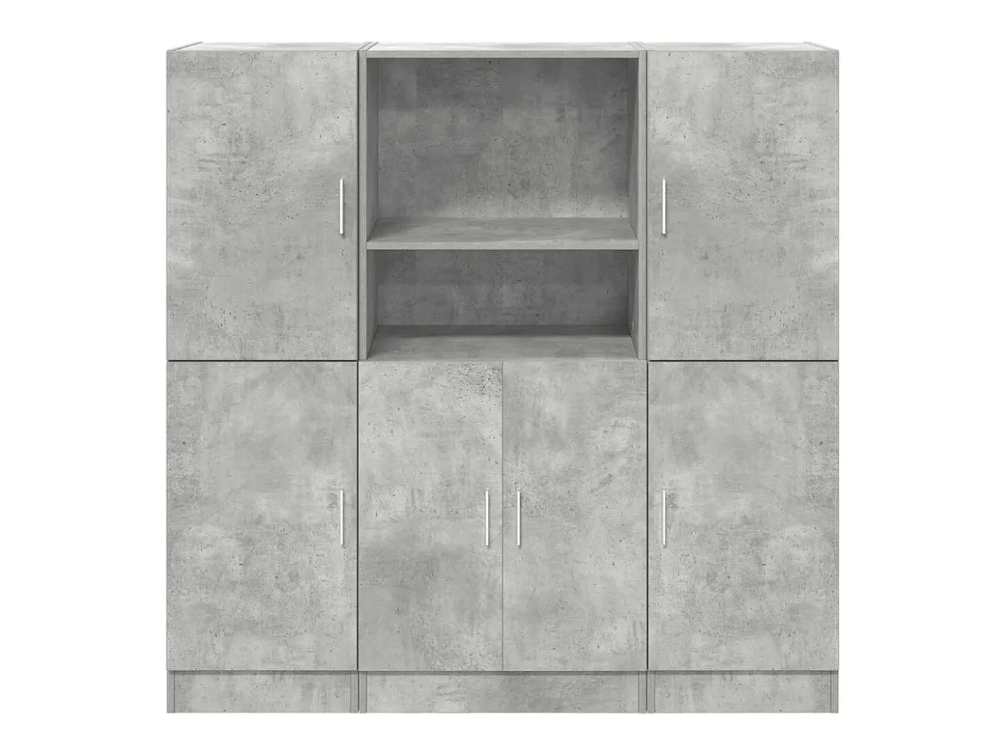 Conjunto de gabinetes de cocina de 3 piezas en gris hormigón