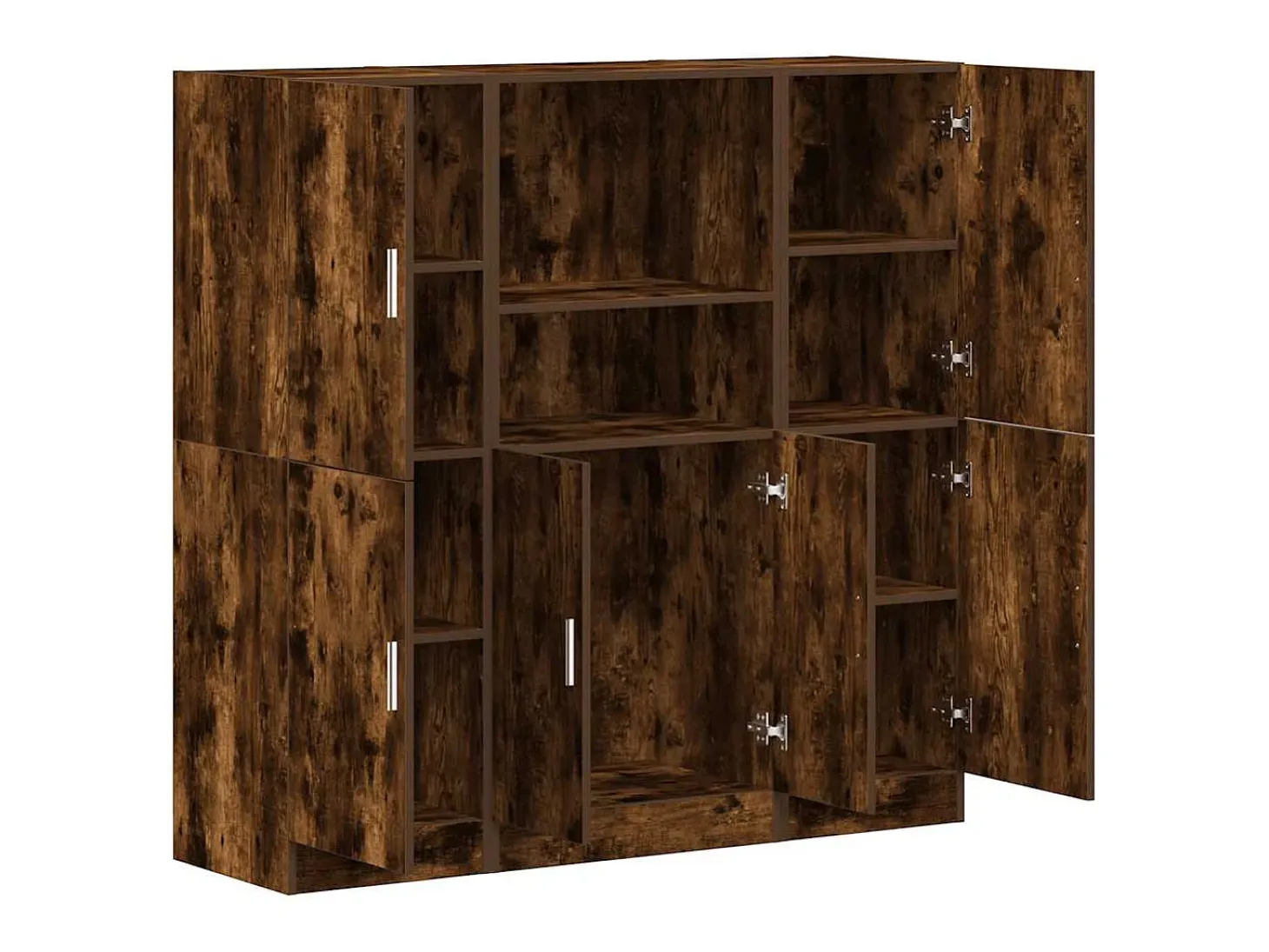 Conjunto de gabinetes de cocina de 3 piezas de roble ahumado